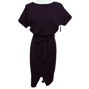 Kensie NWT Tie Waist Purple Blouson Dress Women 6